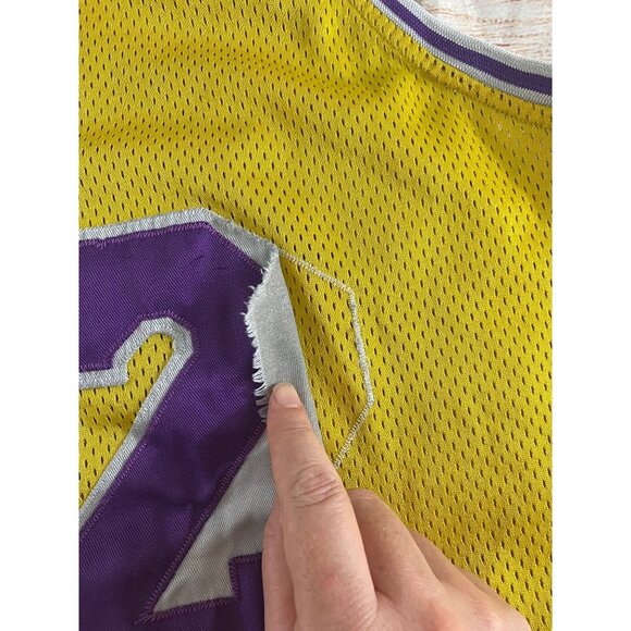 LA Lakers #32 Throwback Black Top Edition Jersey By Authentic Brand - 3XL - Picture 10 of 12